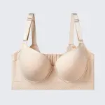 Seamless Deep V Memory Underwire Push Up Bra Plus Size Shaping Bralette