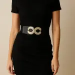 Wide Black Waist Belt –T-40