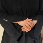 Button Sleeve Abaya