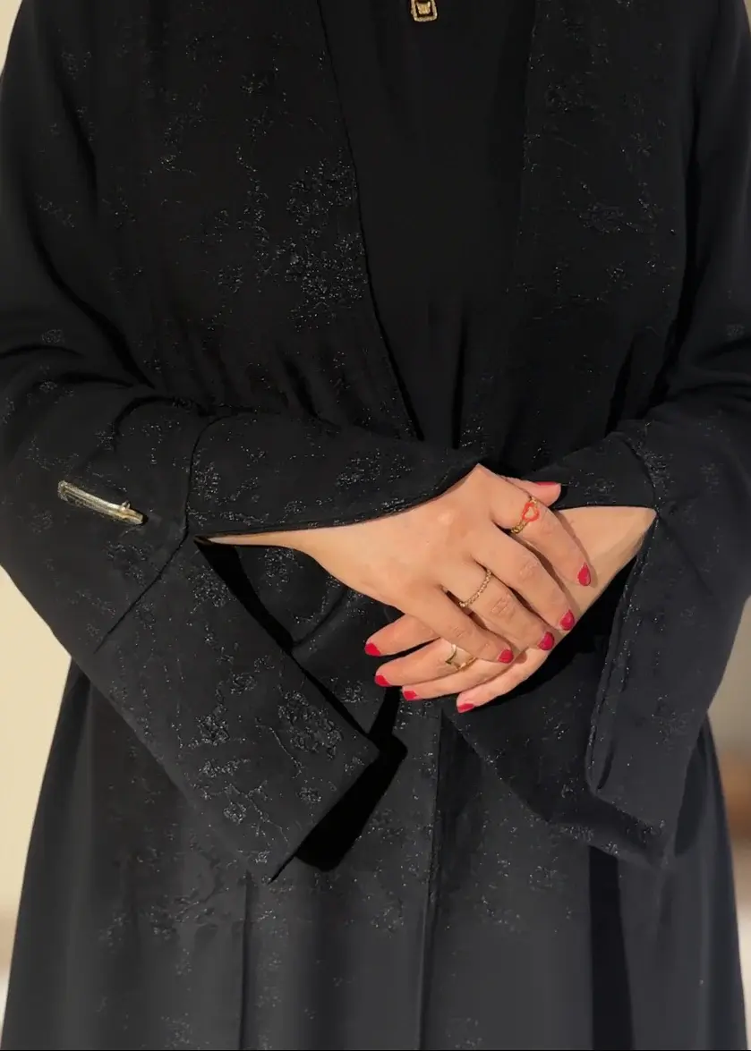 Button Sleeve Abaya