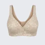 Seamless Lace Wirefree Push Up Bra Soft Support Plus Size Bralette
