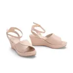 Sandal Wodge Heel With Belt Buckle-W-6