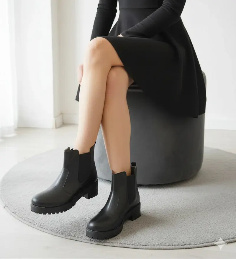 Ankle Boot Leather B-1