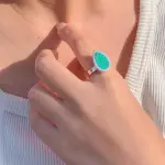 خواتم فضه عربي احجار طبيعه فري سايز