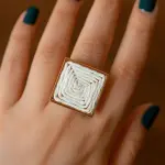 Geometric Woven Ring Stainless Steel Pure RI-20