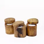 Handmade Natural Wooden Candle with Lid – A Luxurious Touch of Warmth