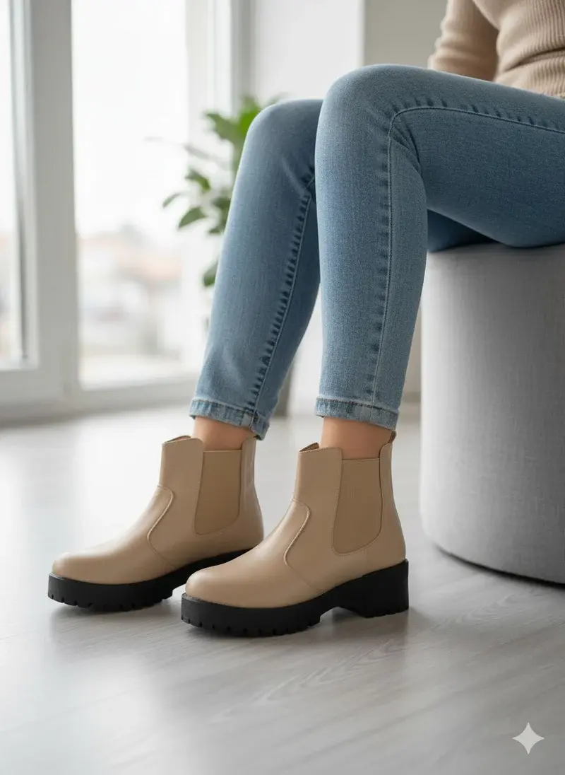 Ankle Boot Leather B-1