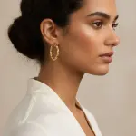 Twisted Hoop Stainless Steel Earrings EA-201