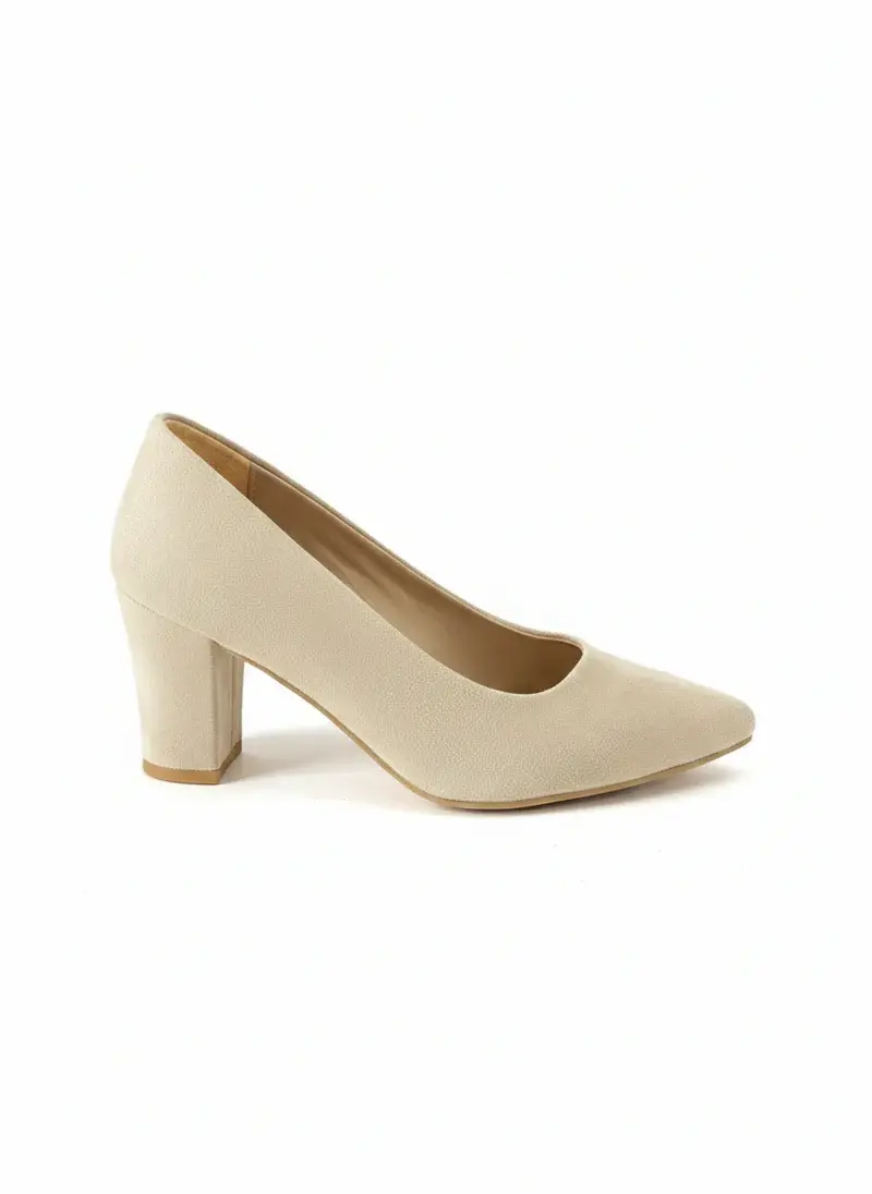 Leather Sandal Thick Heel-R-800