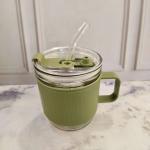 مج بماسك جلد وشاليموا زجاج