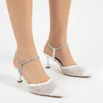Elegant heels featuring a luxurious mesh design C-79