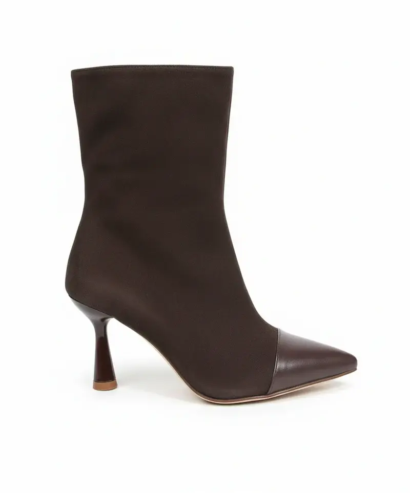 HALF BOOT MID HEELS SUEDE B-47