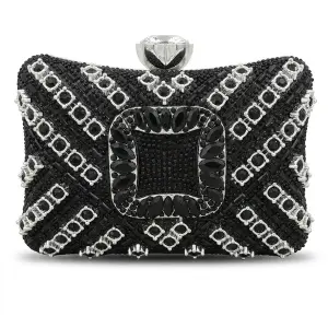 Geometrically Encrusted Crystal Evening Bag VS-68