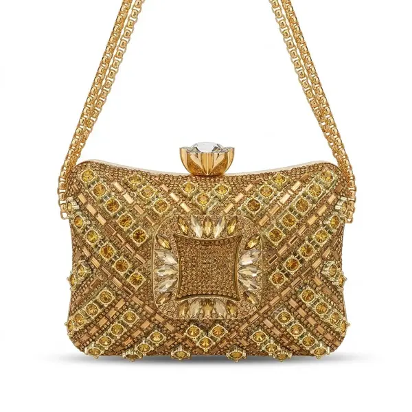 Geometrically Encrusted Crystal Evening Bag VS-68