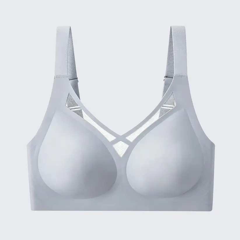 Seamless Wirefree Minimizer Bra Plus Size Anti-Sagging Soft Support Bralette
