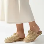 Raffia Mules
