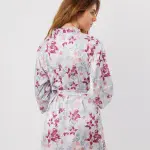 Luxurious Print Satin Robe