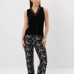 Cotton Floral set with lace trim