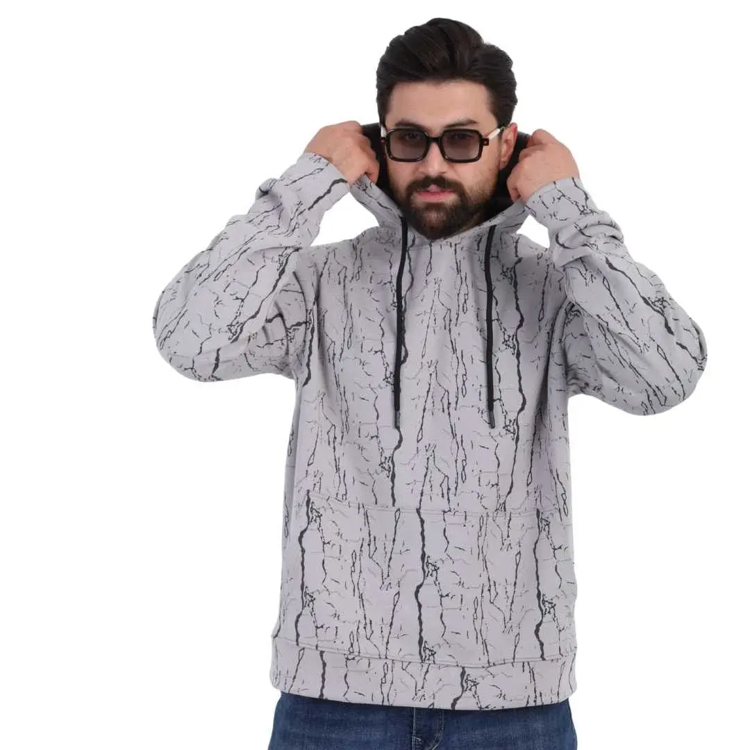 Light Grey Cotton Hoodie