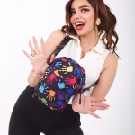 linen fabric Colours hands Cross Bag