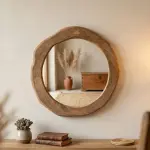 Handmade Organic Wood Mirror