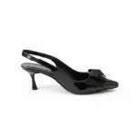 Elegant Heels Adorned with a Sparkling Bow C-77