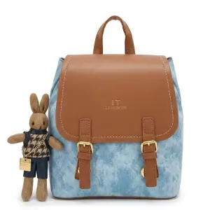 "Mira" Modern Backpack with Rabbit Charm BA-70