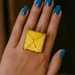 Geometric Woven Ring Stainless Steel Pure RI-20