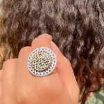 خاتم عربي كلمه فالله خير حافظا فري سايز