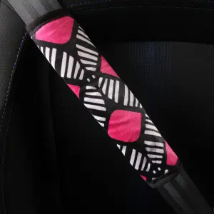 Flamin' Pink - Set of 2 Seat Belt Covers
