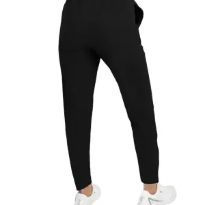 Slit Zipper Black Women's Pants