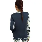 Long Sleeve Women's Navy T-Shirt