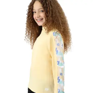 Long Sleeves Girl's Yellow Top