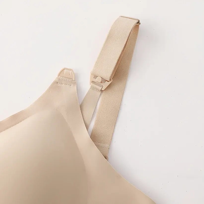 Seamless Front Clip Nursing Bra Plus Size Wirefree Maternity Bralette