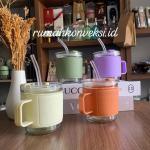 مج بماسك جلد وشاليموا زجاج