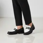 Monochrome loafers black/white