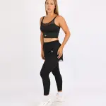 SculptFlex Black Crossback Bra