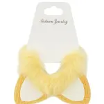 Fluffy Double Pom-Pom Hair Clip – F-1
