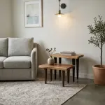 Live Edge Wood Side Table 2 Piece