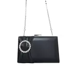 Clutch Bag With a Shiny Front Ring-VS-35