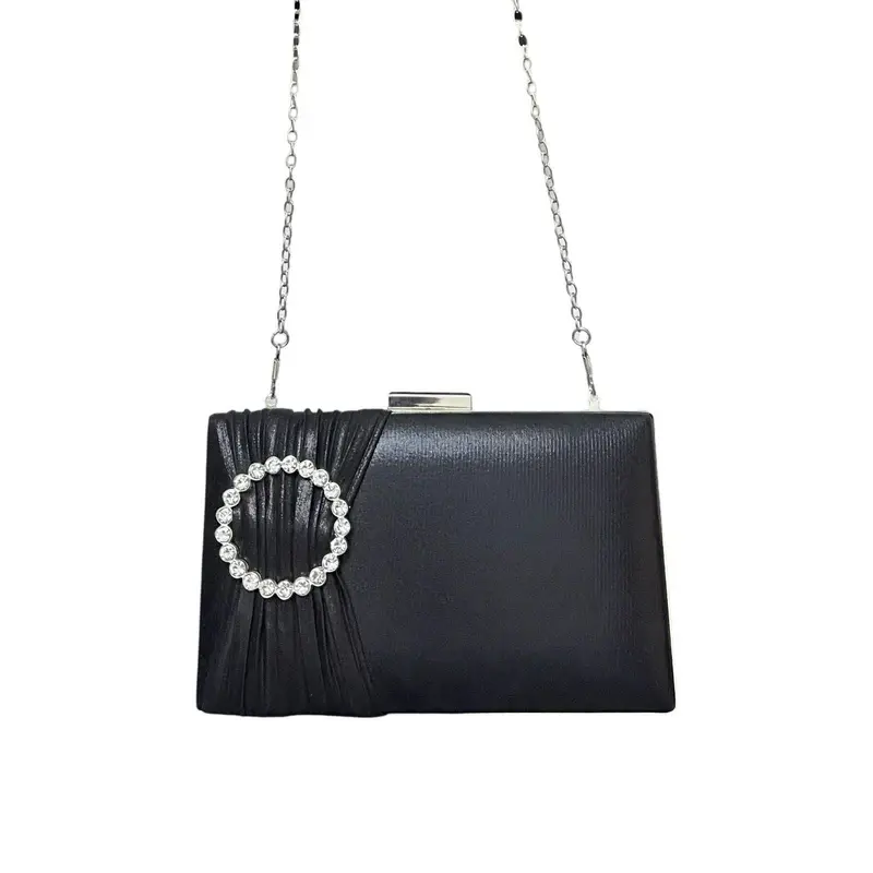 Clutch Bag With a Shiny Front Ring-VS-35