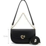 Bag with Feminine Heart Detail BA-63