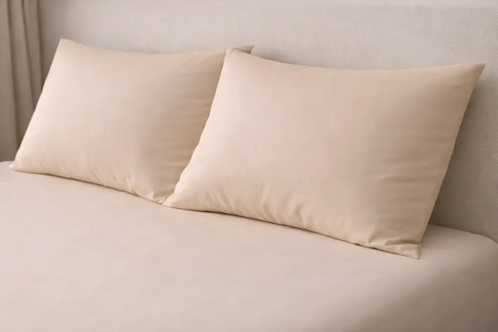 Agha Home Essential Comfort Microfiber Pillowcases Beige (2PCS)