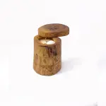 Handcrafted Natural Wooden Candle Eco-Friendly Home Décor with Warm Ambience
