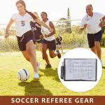 M D Stay Fit Football Referee Card Sets Red Yellow Football Warning Cards PVC Black