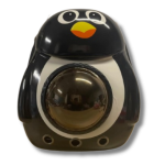 Black Cartoon-Print Backpack