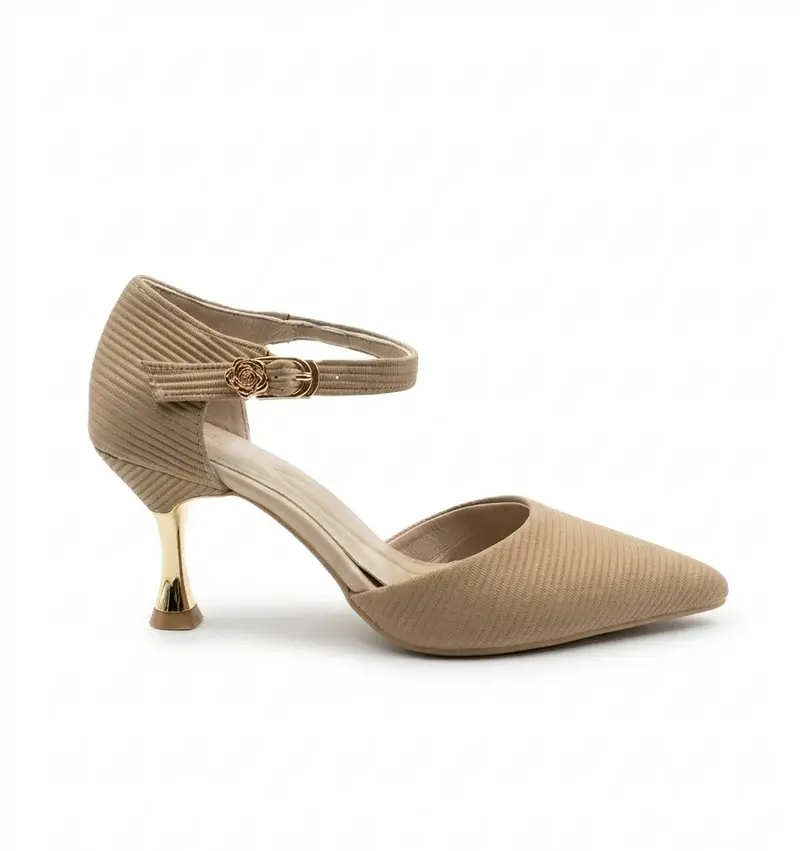 Elegant Rose Buckle Heels C-88