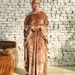 ROSE GOLD VELVET RUFFLES ISDAL