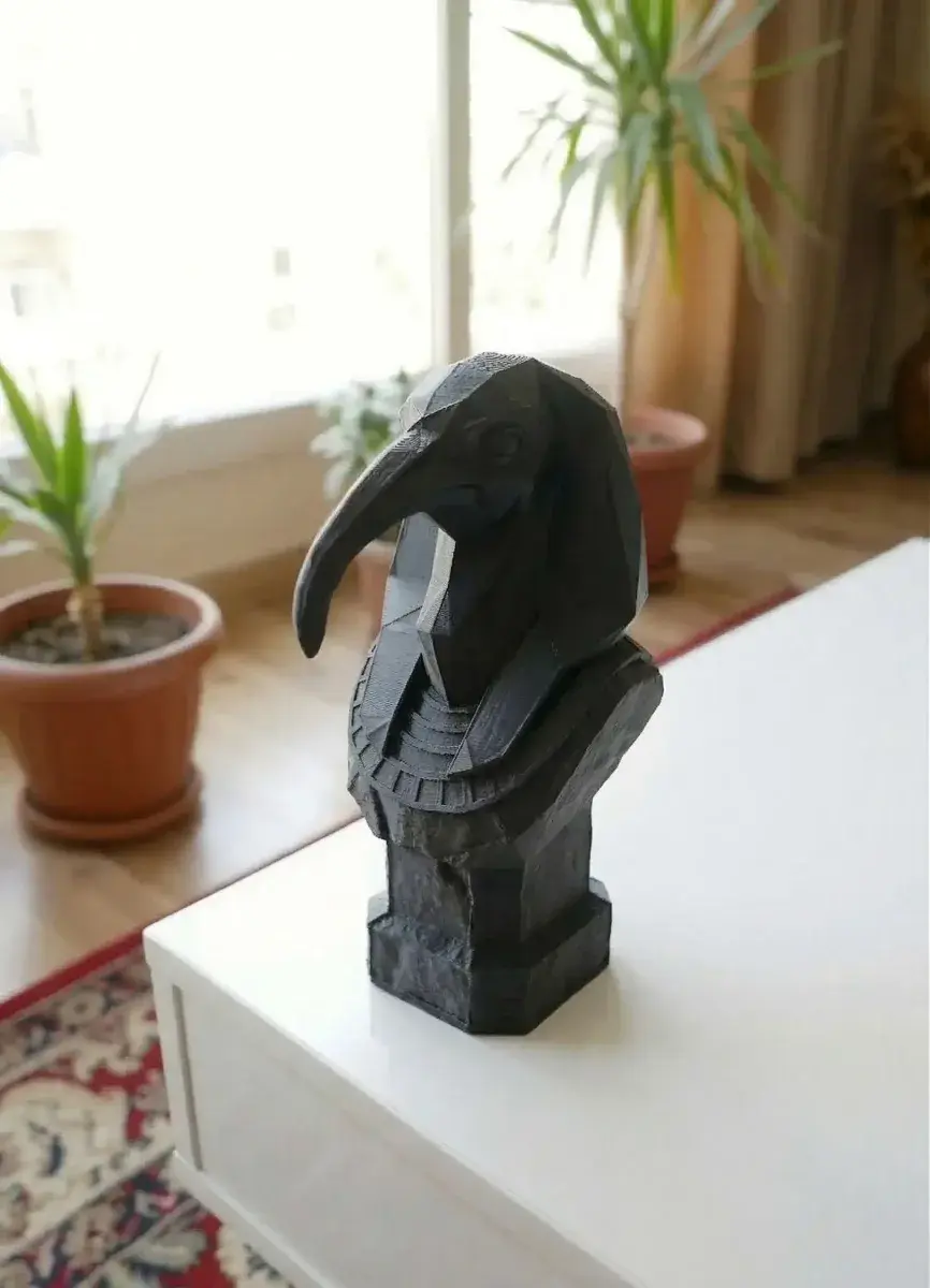Thoth Low Poly Bust