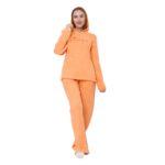 Winter Embroidered Milton Cotton Pajama Set
